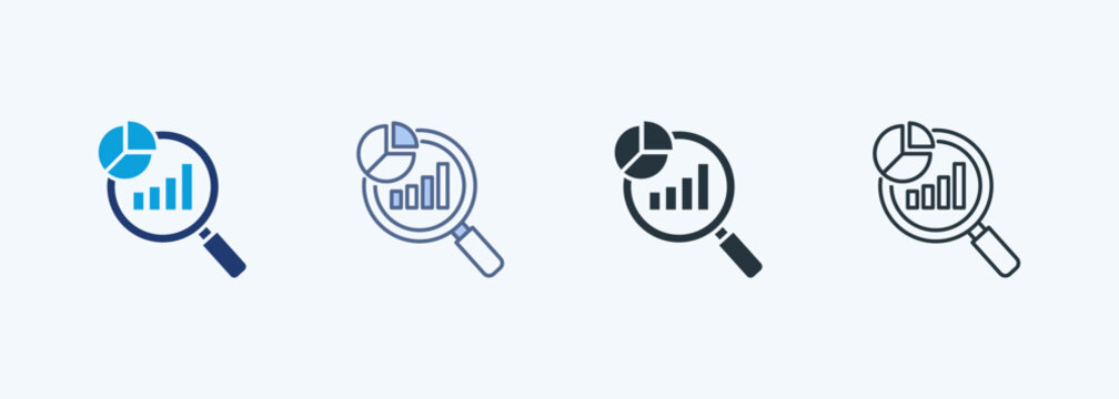 Market Analysis Multiple Style Icon Collection