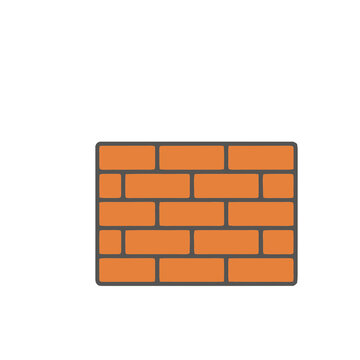 Orange brick wall pattern