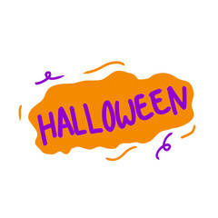 Halloween handdrawn text © Tita