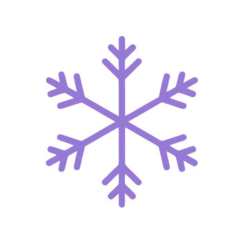 Purple snowflake icon