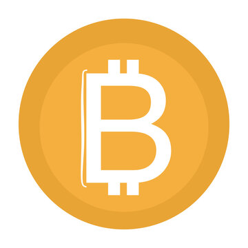 bitcoin cryptocurrency gold coin finance digital money icon