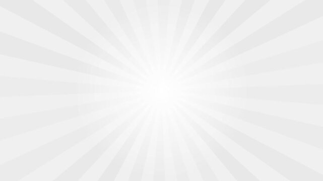Abstract white radial sunburst rays background motion loop