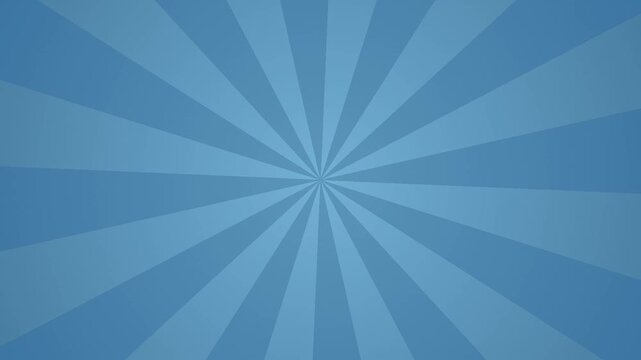 Blue comic style sunburst motion background