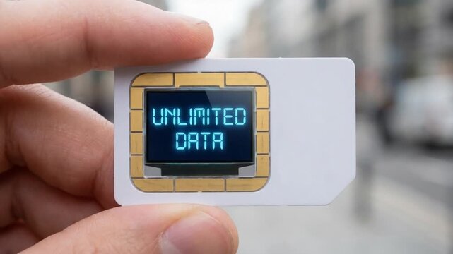 SIM with unlimited data.