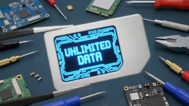 SIM with unlimited data.