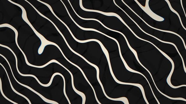 Topographic liquid line pattern seamless loop motion background