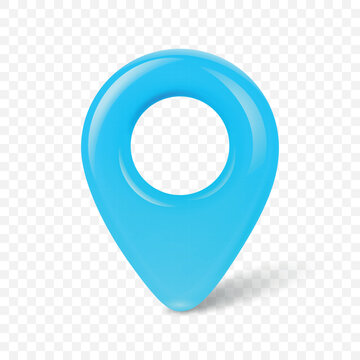 Location Pin, 3d Vector Illustration. Blue Map Pin, GPS Pin, Navigation Marker, Pointer Icon Isolated for Map, Travel, Route, Destination, Tracking, Address, Geotag, App Interface, Location Design