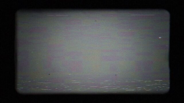 1990s VHS Tracking Texture with Analog TV Noise and Video Distortion