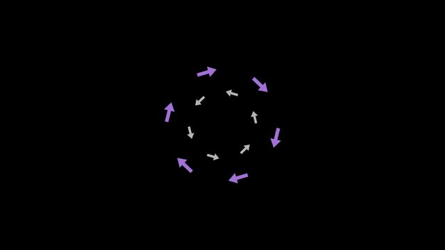 Dynamic Circular Motion of Small Particles in Space.