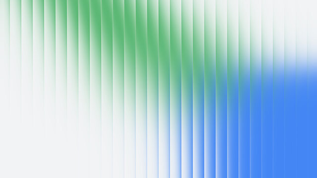 Ribbed glass gradient texture background with green and blue colors
