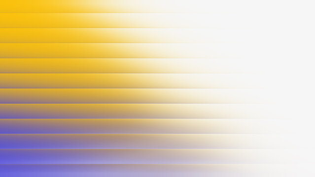 Yellow purple and white 3D ribbed glass gradient texture background with horizontal fluted lines