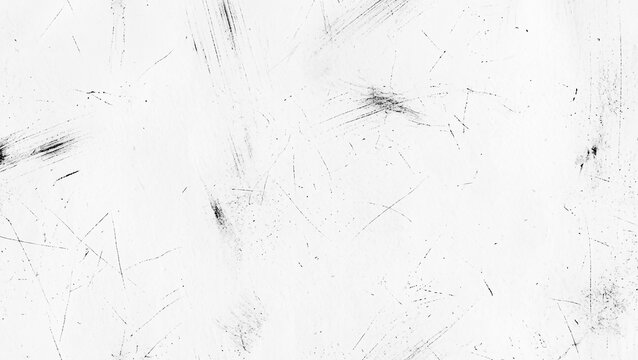 Abstract texture with dark thin scratches isolated on transparent background for photo editing.