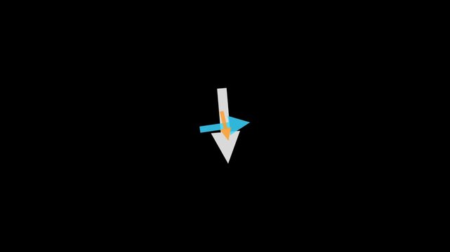 Animated Rocket Icons Moving Upwards in Space.