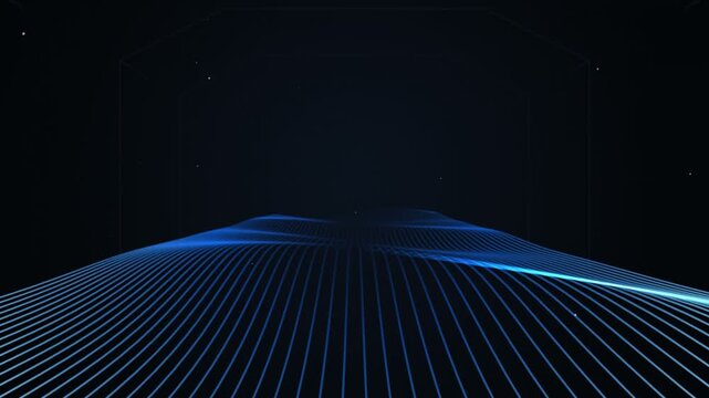 Seamless 3d motion graphics animation loop motion 4k video featuring a timeless endless slow motion brool visual effect