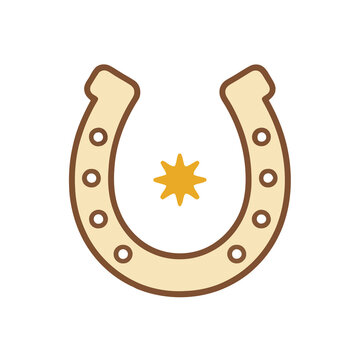 Horseshoe with star