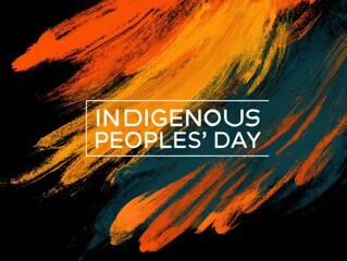 Vibrant Abstract Artwork Celebrating Indigenous Peoples Day Event