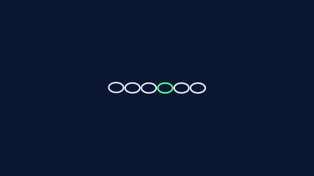 Animated Looping Circles in Sequence for Digital Design.