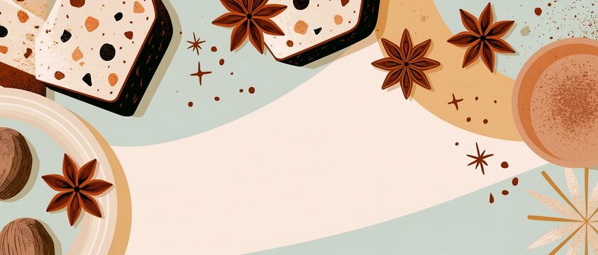 Sweetly indulgent scene: sparkling cinnamon stars