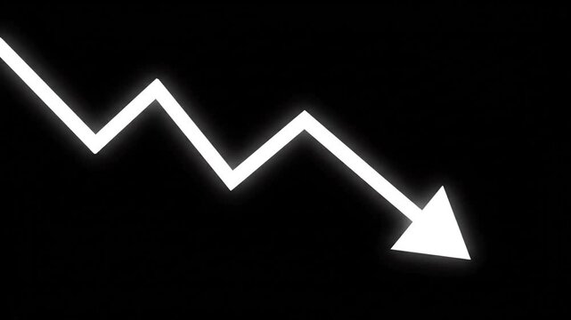 Glowing L-shaped white neon light line on abstract black background