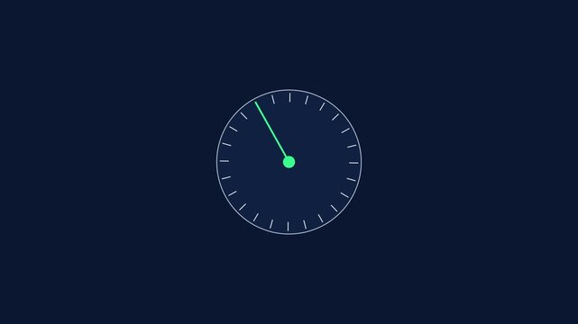 Dynamic Clock Movements Showing Time Changes.