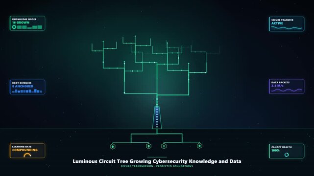 Circuit Tree of Knowledge Transmitting Data Packets Through Security Canopy
