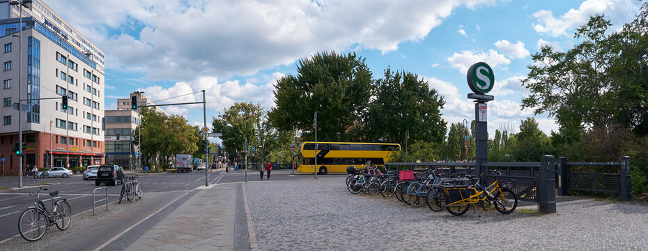 Berlin, Germany, September 1, 2026, Askanischer Platz at the intersection of Stresemannstra&szlig;e, Sch&ouml;neberger Stra&szlig;e, and the entrance to th