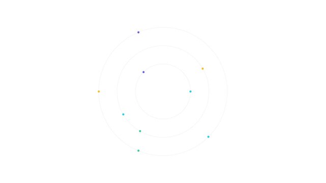 Abstract Dynamic Particle Motion in Space.