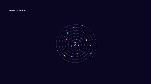 Abstract Digital Circular Pattern with Dynamic Light Effects.