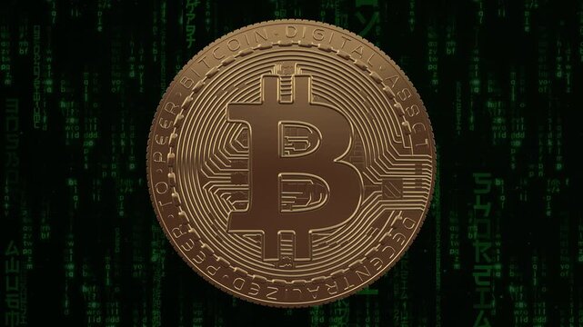 Bitcoin BTC Cryptocurrency Background Loop