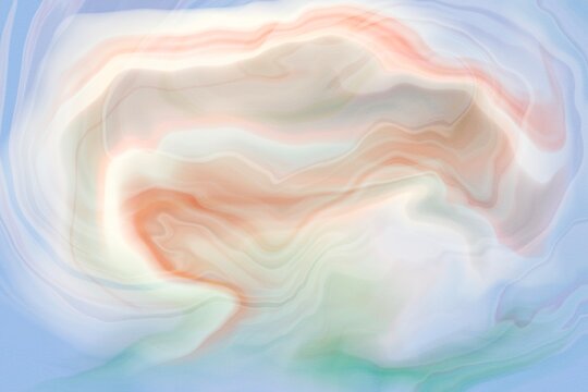 Pastel fluid abstract background with soft colorful waves