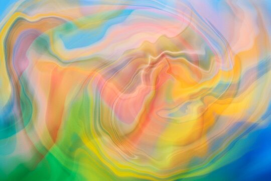 Abstract colorful fluid swirl background with pastel waves