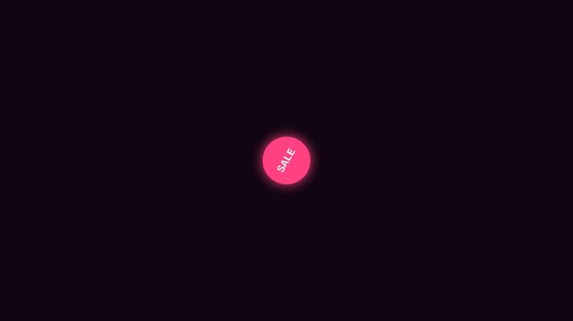 Dynamic Pink Heart Motion in Dark Background.