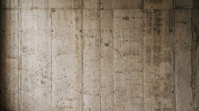 Raw Concrete Wall Texture with Weathered Surface