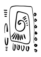 Abstract image for printing. Picture for modern interiors. The picture is painted by hand on a tablet. © neurostructure