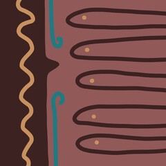 Abstract image for printing. Picture for modern interiors. The picture is painted by hand on a tablet. © neurostructure