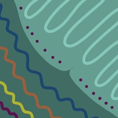 Abstract image for printing. Picture for modern interiors. The picture is painted by hand on a tablet. © neurostructure