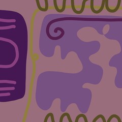 Abstract image for printing. Picture for modern interiors. The picture is painted by hand on a tablet. © neurostructure