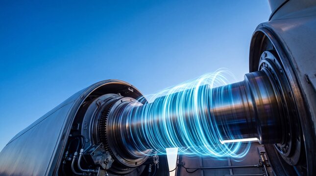 Wind Turbine Rotor Shaft Generating Clean Energy