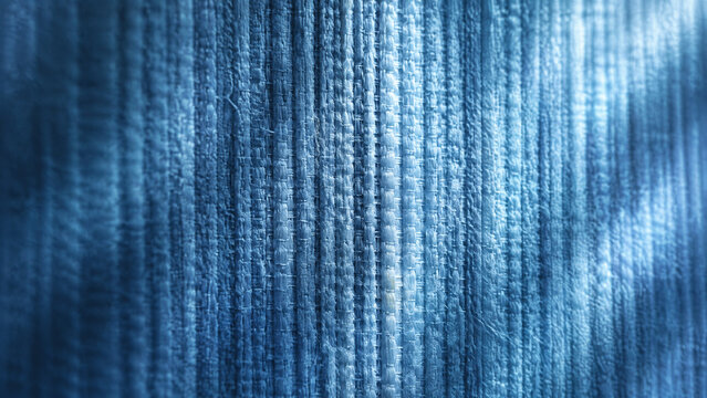 Icy Blue Woven Fabric Abstract Background with Fine Texture