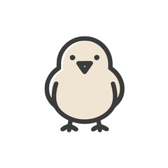 Cute cartoon chick illustration © depat