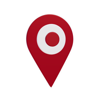 Red Map Pin Location Marker For Important Destinations Gps Points