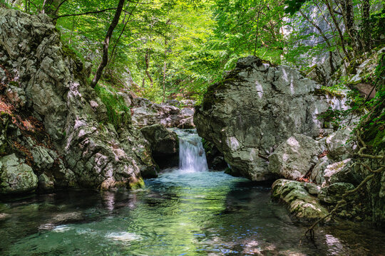The marvelous Capofiume hike near Collepardo, Province of Frosinone, Lazio, Italy.