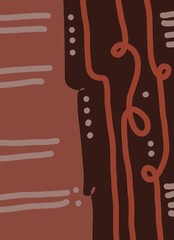 Abstract image for printing. Picture for modern interiors. The picture is painted by hand on a tablet. © neurostructure