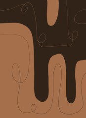 Abstract image for printing. Picture for modern interiors. The picture is painted by hand on a tablet. © neurostructure