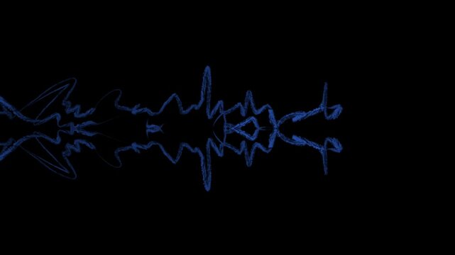 Blue Abstract Flowing Lines Motion Graphic