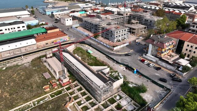 Aerial view of Ex Stadio Fratelli Ballarin, Italy.