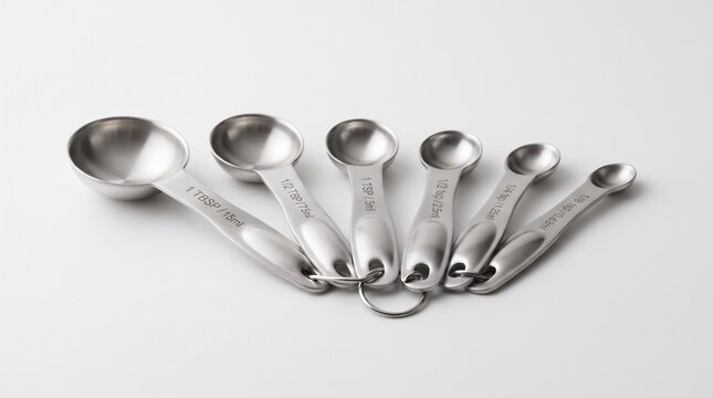 Stainless steel measuring spoons