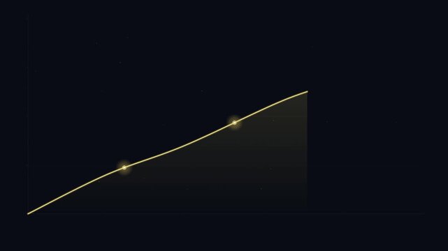 Cosmic trail of light streaks across starry void
