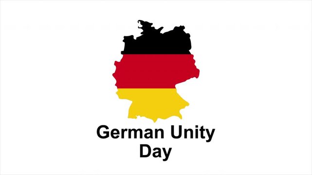 german unity day map flag