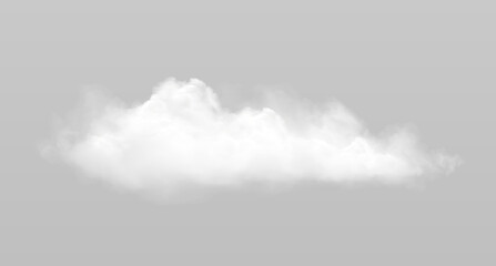 Obraz premium Realistic fluffy cloud with natural vapor texture.